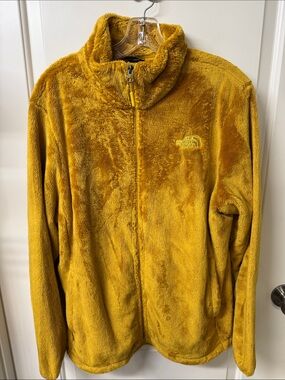 The North Face Mustard Yellow Plush Fleece Jacket